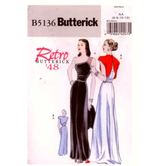 Butterick | Office | Vintage 948 Reissue Butterick 5136 Sewing Pattern Evening Gown Jacket | Poshmark Butterick | Office | Vintage 948 Reissue Butterick 5136 Sewing Pattern Evening Gown Jacket | Poshmark